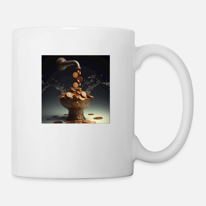 Fontaine d’argent Or - Mug blanc - blanc