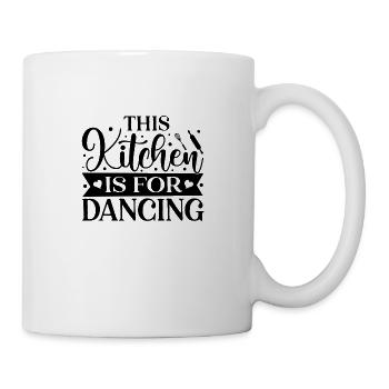 Cette cuisine est pour danser - Mug blanc - blanc - Droite