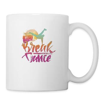 Musik lustige Hip Hop Retro Song Breakdance Party - Tasse - Weiß - Rechts