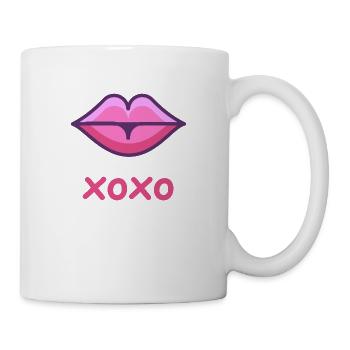 XOXO Kussmund - Tasse - Weiß - Rechts