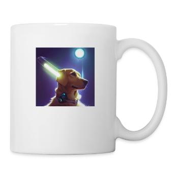 Le chien de l’univers - Mug blanc - blanc - Droite