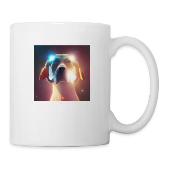 Le chien de l’univers - Mug blanc - blanc - Droite