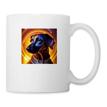 Le chien de l’univers - Mug blanc - blanc - Droite