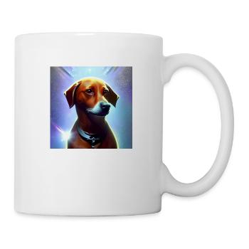 Le chien de l’univers - Mug blanc - blanc - Droite