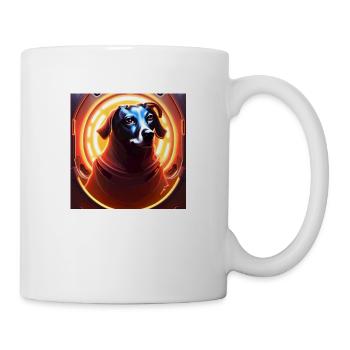 Le chien de l’univers - Mug blanc - blanc - Droite