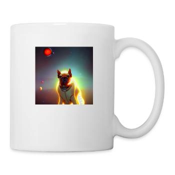 Le chien de l’univers - Mug blanc - blanc - Droite