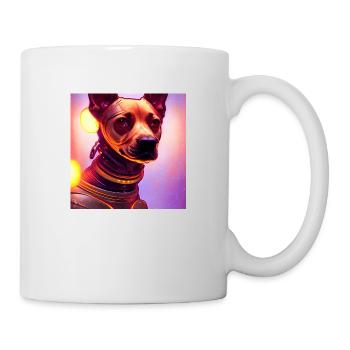 Le chien de l’univers - Mug blanc - blanc - Droite