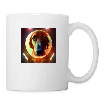 Le chien de l’univers - Mug blanc - blanc - Droite