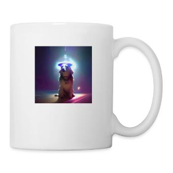 Le chien de l’univers - Mug blanc - blanc - Droite