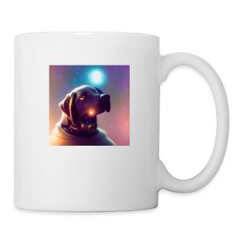 Le chien de l’univers - Mug blanc - blanc - Droite