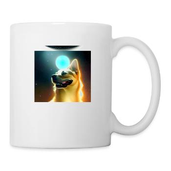 Le chien de l’univers - Mug blanc - blanc - Droite