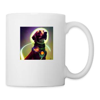 Le chien de l’univers - Mug blanc - blanc - Droite
