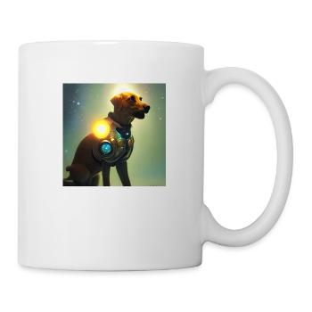 Le chien de l’univers - Mug blanc - blanc - Droite