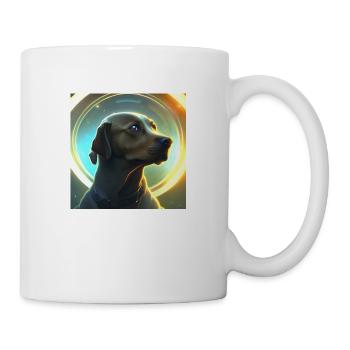 Le chien de l’univers - Mug blanc - blanc - Droite