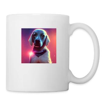 Le chien de l’univers - Mug blanc - blanc - Droite