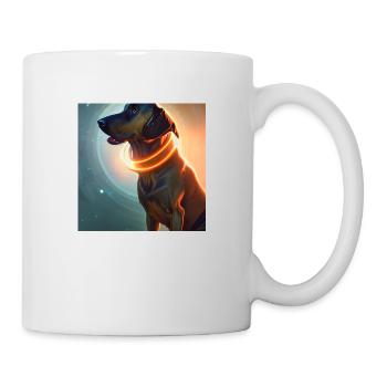 Le chien de l’univers - Mug blanc - blanc - Droite