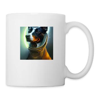 Le chien de l’univers - Mug blanc - blanc - Droite
