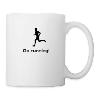 Go running! - Tasse - Weiß - Rechts