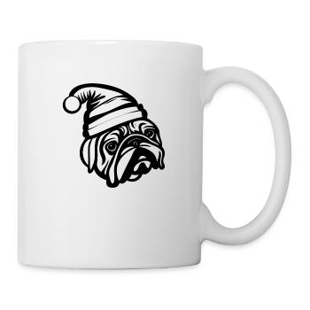 Bulldog Bulldogs Christmas Dog 03 - Mug - white - Right