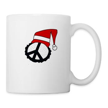 Winter Frieden Weihnachten Friedenszeichen 10 - Tasse - Weiß - Rechts