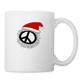 Winter Frieden Weihnachten Friedenszeichen 6 - Tasse - Weiß - Rechts