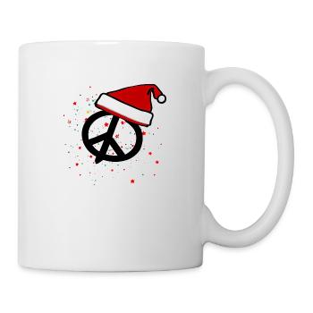 Winter Frieden Weihnachten Friedenszeichen 1 - Tasse - Weiß - Rechts