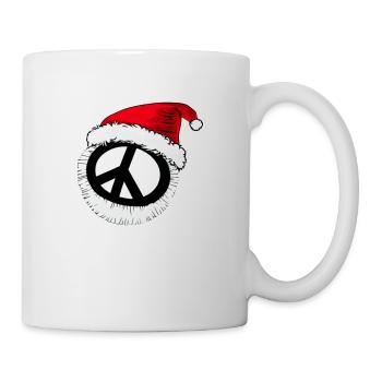 Winter Frieden Weihnachten Friedenszeichen 5 - Tasse - Weiß - Rechts
