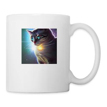 Le chat de l’univers - Mug blanc - blanc - Droite
