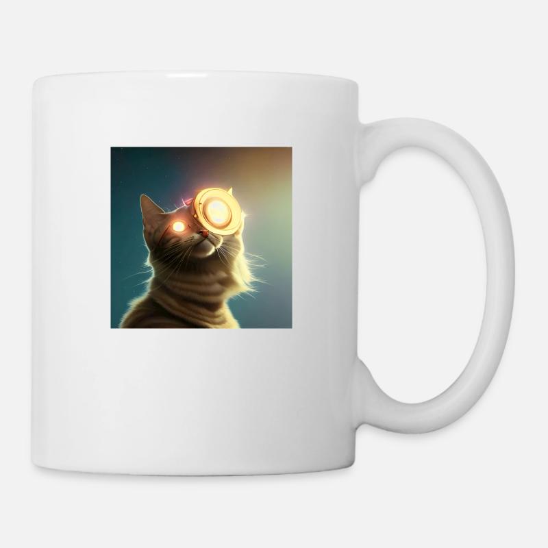 Die Universums Katze - Tasse - Weiß