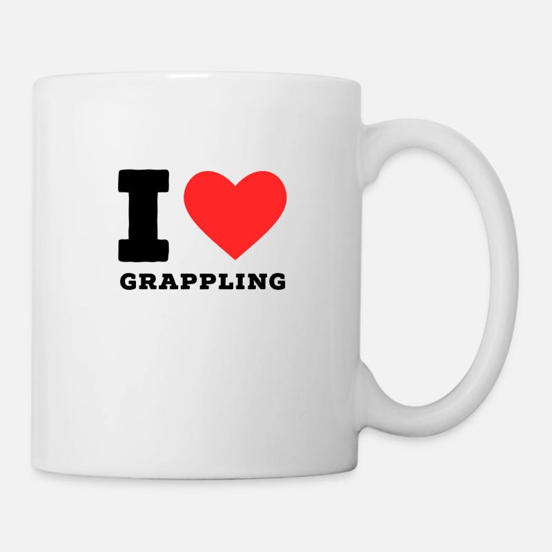 J’adore le grappling - Mug blanc - blanc