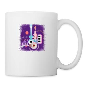 Musik Retro Heavy Metal Hard Rock Punk Vinyl Pop - Tasse - Weiß - Rechts