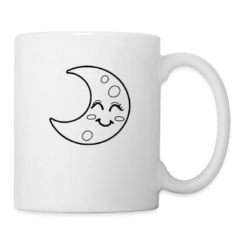 Moon Sleep Smile Happy Gift Idea - Mug blanc - blanc - Droite