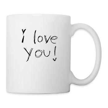Je t'aime! - Mug blanc - blanc - Droite