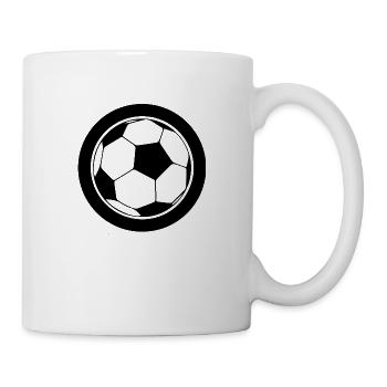 Football Fussball - Mug blanc - blanc - Droite