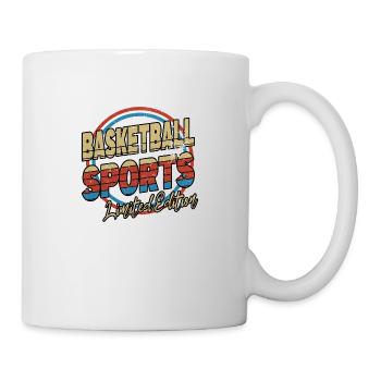 Basketball Sports Font 80s Style Player - Mug - white - Right