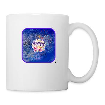 Bonne année, thème coloré. - Mug blanc - blanc - Droite