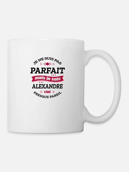 ALEXANDRE PARFAIT - PRENOM ALEXANDRE - Mug blanc - blanc