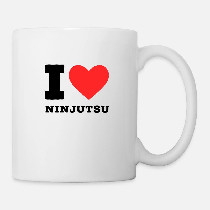Ich liebe Ninjutsu - Tasse - Weiß