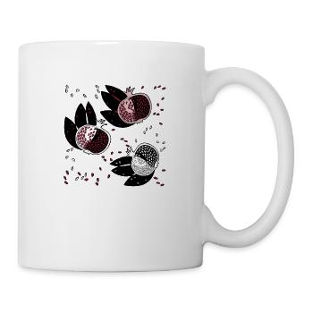 granatäpfel - Tasse - Weiß - Rechts