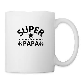 SUPER PAPA - Mug blanc - blanc - Droite