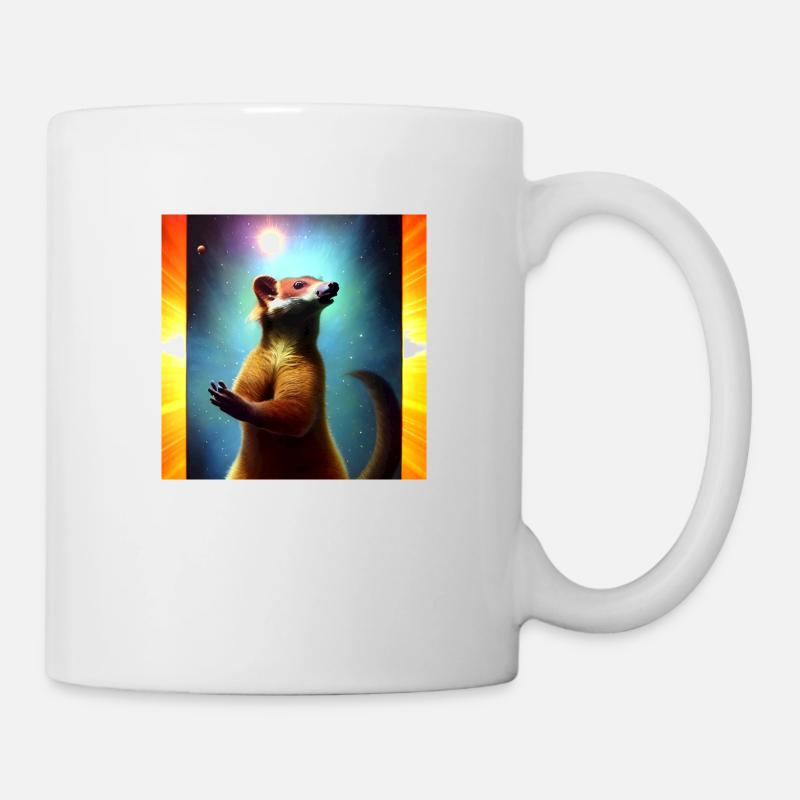 Nasenbär - Tasse - Weiß