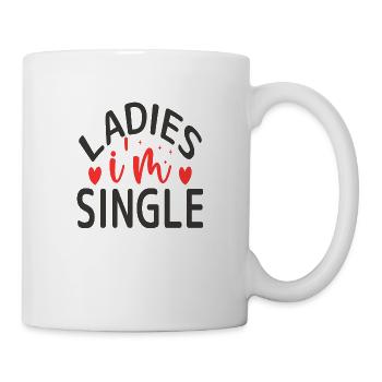 Ladies I'm Single - Mug - white - Right
