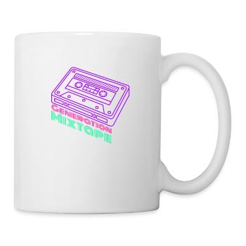 Generation Mixtape Kidcore Cassette Idée cadeau - Mug blanc - blanc - Droite