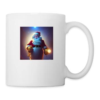 Weihnachtsmann Nikolaus Santa Claus Weihnachten - Tasse - Weiß - Rechts