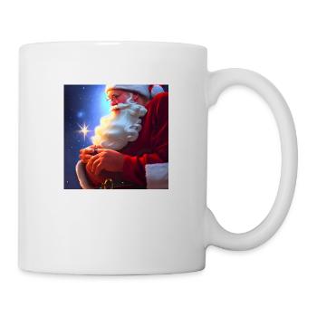 Weihnachtsmann Nikolaus Santa Claus Weihnachten - Tasse - Weiß - Rechts