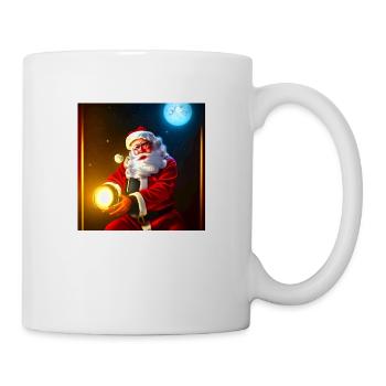 Weihnachtsmann Nikolaus Santa Claus Weihnachten - Tasse - Weiß - Rechts