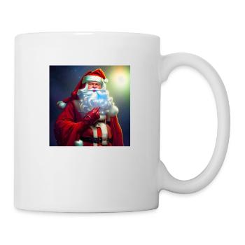 Weihnachtsmann Nikolaus Santa Claus Weihnachten - Tasse - Weiß - Rechts