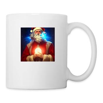 Weihnachtsmann Nikolaus Santa Claus Weihnachten - Tasse - Weiß - Rechts