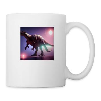 Dinosaur Fossil Dino Trex Nature - Mug - white - Right