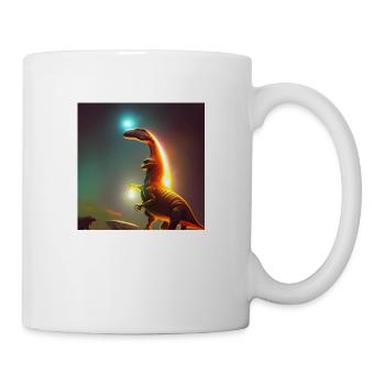 Dinosaure Fossile Dino Trex Naturel - Mug blanc - blanc - Droite